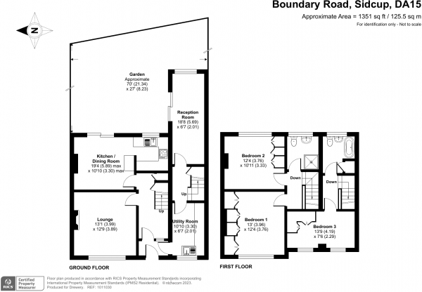 Floor Plan Image for 3 Bedroom Semi-Detached House for Sale in Boundary Road, Sidcup, DA15 8ST