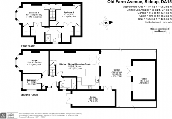 Floor Plan Image for 3 Bedroom Semi-Detached House for Sale in Old Farm AvenueSidcup