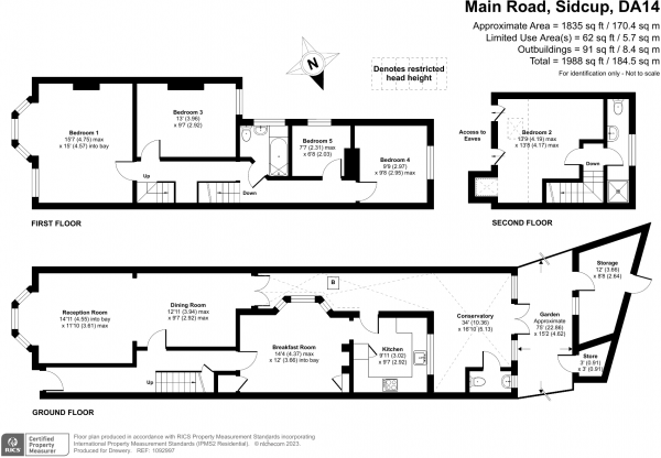 Floor Plan Image for 4 Bedroom Semi-Detached House for Sale in Main Road, Sidcup, DA14 6RW