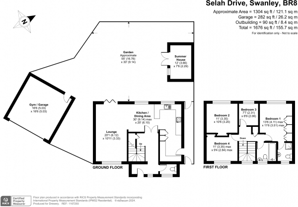 Floor Plan Image for 4 Bedroom Detached House for Sale in Selah Drive, Swanley, BR8 7WD