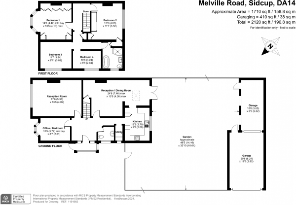 Floor Plan Image for 5 Bedroom Semi-Detached House for Sale in Melville Road, Sidcup, DA14 4LX