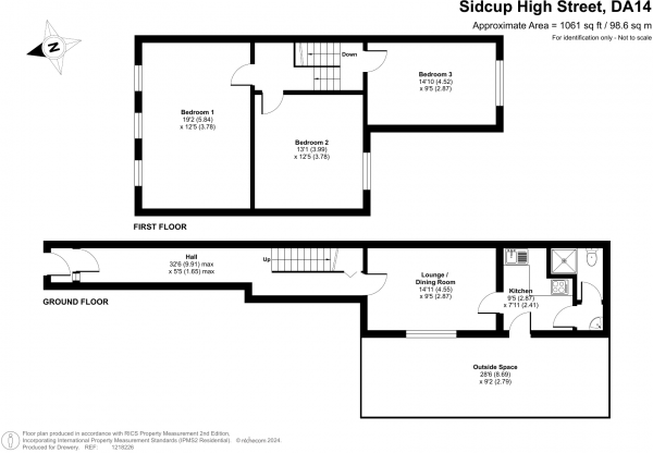 Floor Plan Image for 3 Bedroom Flat for Sale in Sidcup High Street, Sidcup, DA14 6DS