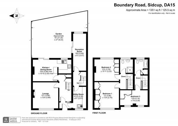 Floor Plan Image for 3 Bedroom Detached House for Sale in Boundary Road, Sidcup, DA15 8ST