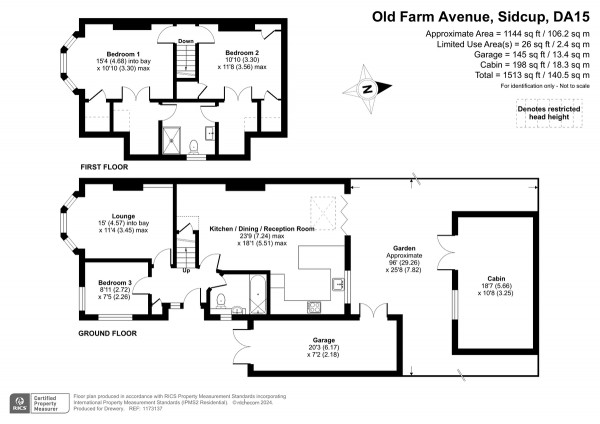 Floor Plan Image for 3 Bedroom Detached House for Sale in Old Farm AvenueSidcup