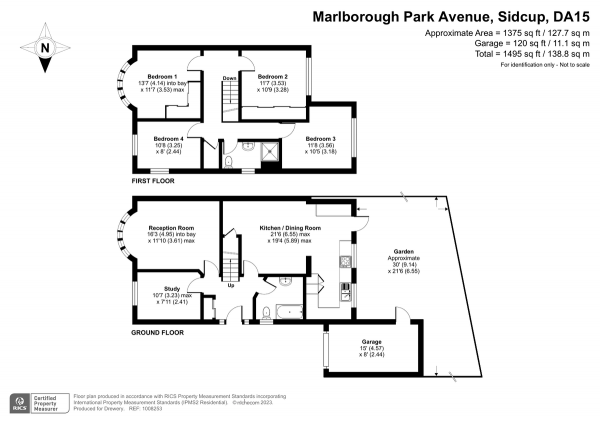 Floor Plan Image for 5 Bedroom Detached House for Sale in Marlborough Park Avenue, Sidcup, DA15 9DY