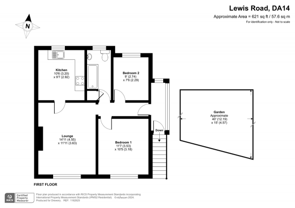 Floor Plan Image for 2 Bedroom Property for Sale in Lewis Road, Sidcup, DA14 4NB