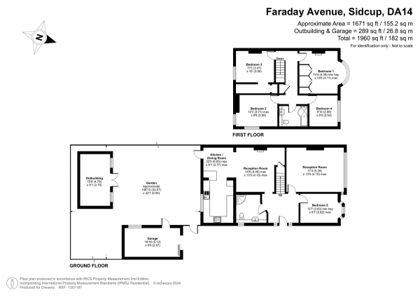 Floor Plan Image for 5 Bedroom Detached House for Sale in Faraday Avenue, Sidcup, DA14 4JE