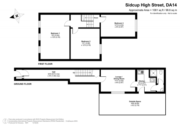 Floor Plan Image for 3 Bedroom Property for Sale in Sidcup High Street, Sidcup, DA14 6DS