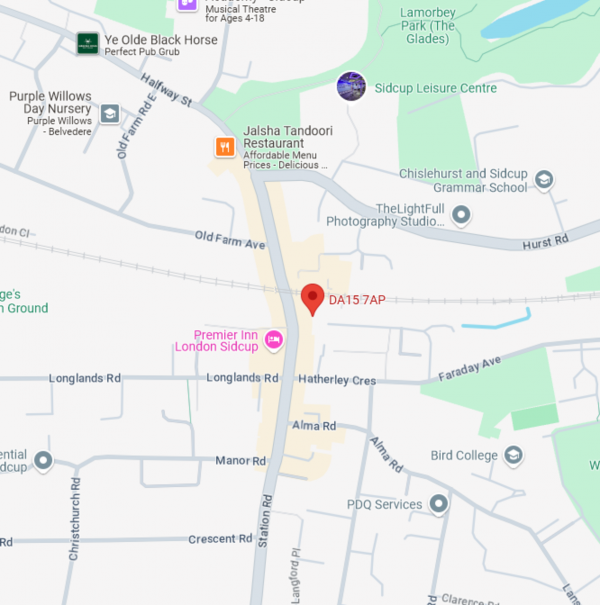 Floor Plan Image for 1 Bedroom Property to Rent in Station Road, Sidcup, DA15 7AP