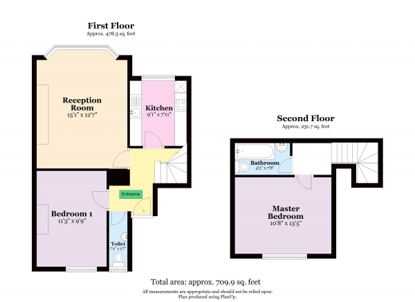 Floor Plan Image for 2 Bedroom Flat for Sale in St. Mary Road,