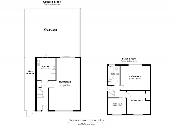 Floor Plan Image for 3 Bedroom Terraced House for Sale in Millfield Avenue, London