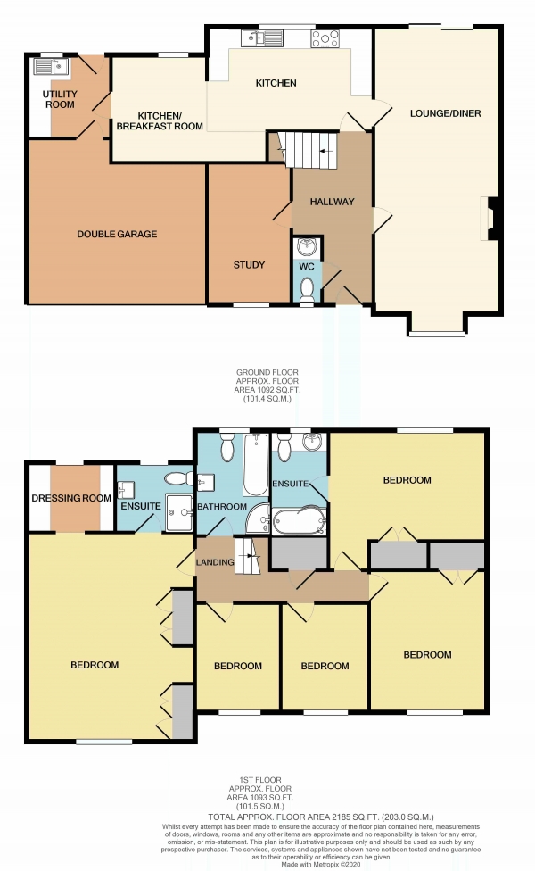 Floor Plan Image for 5 Bedroom Detached House for Sale in Rockfield Glade, Parc Seymour, Penhow - REF#00008120