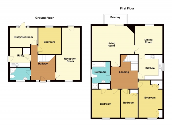 Floor Plan Image for 4 Bedroom Detached House for Sale in The Willows, Caldicot - REF# 00010123