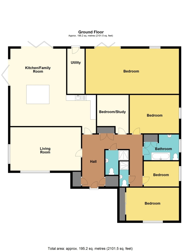 Floor Plan for 4 Bedroom Detached House for Sale in Tidenham, Chepstow - REF# 00016654, Tidenham, NP16, 7JD -  &pound650,000