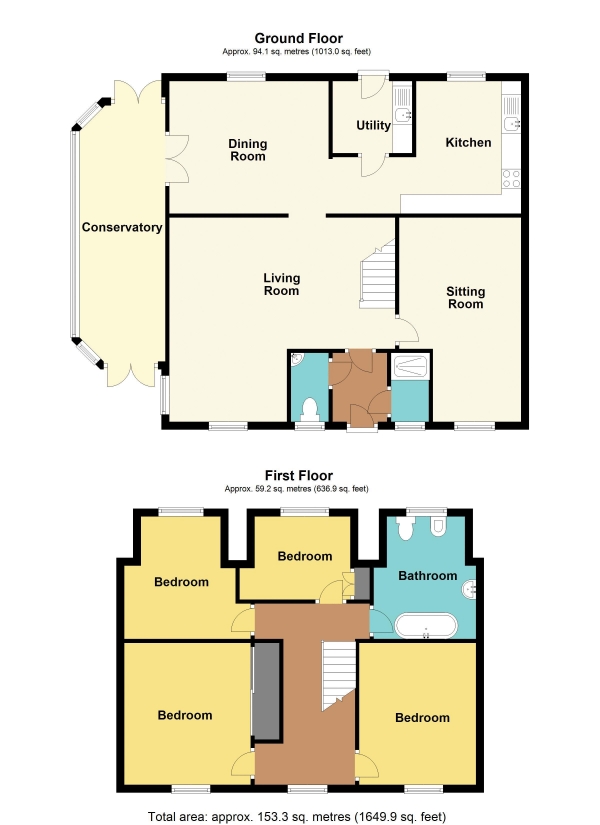 Floor Plan Image for 4 Bedroom Detached House for Sale in Shirenewton, Chepstow - REF# 00018843