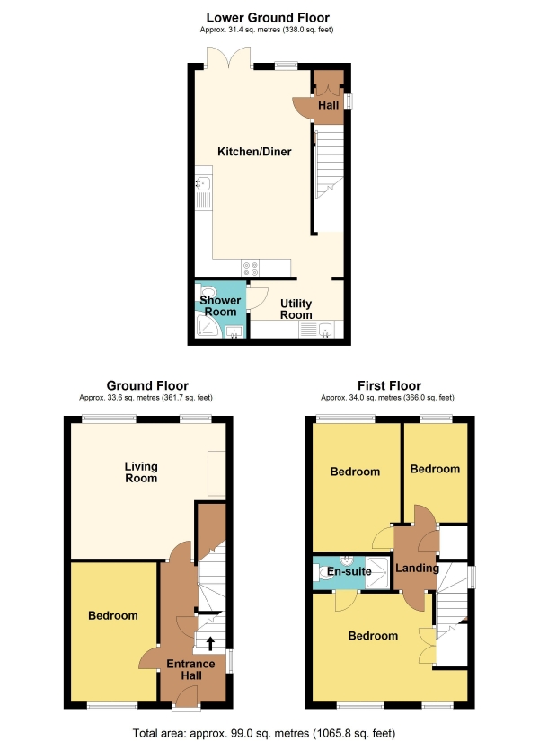 Floor Plan Image for 4 Bedroom Semi-Detached House for Sale in Caerphilly Road, Caerphilly - REF#00021980