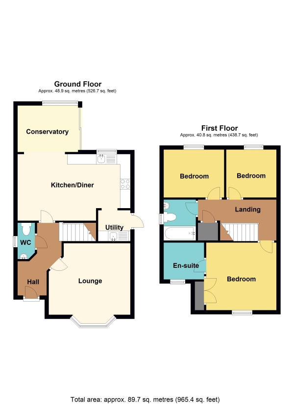 Floor Plan Image for 3 Bedroom Detached House for Sale in Sword Hill, Caerphilly