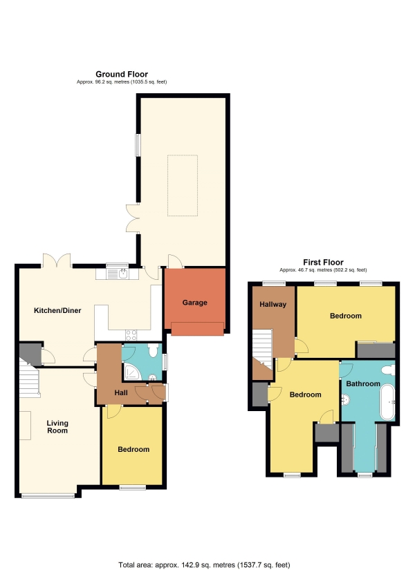 Floor Plan Image for 3 Bedroom Semi-Detached House for Sale in Duffryn Close, Hengoed