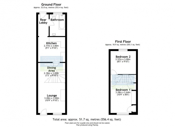 Floor Plan Image for 2 Bedroom Terraced House to Rent in Albert Street, Holbeach