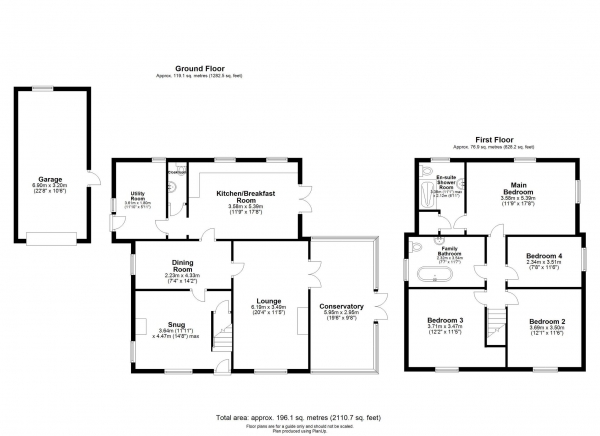 Floor Plan Image for 4 Bedroom Detached House for Sale in Whaplode St Catherines, Lincolnshire
