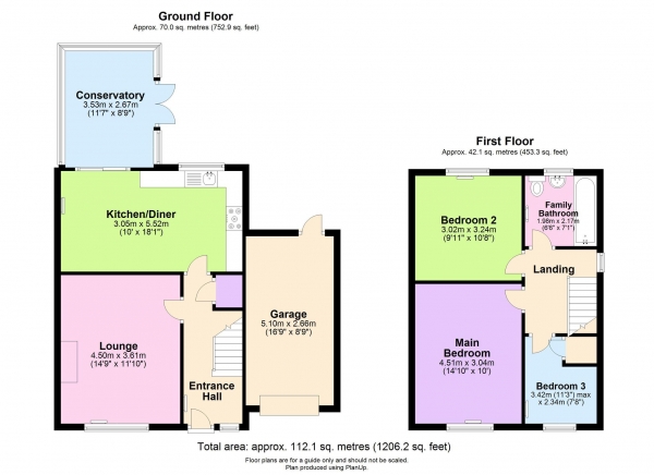 Floor Plan Image for 3 Bedroom Detached House for Sale in Broome Way, Holbeach