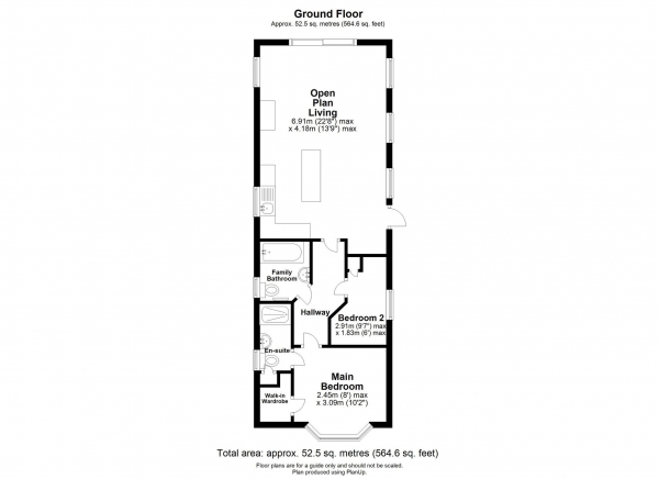 Floor Plan Image for 2 Bedroom Mobile Home for Sale in Heron Orchard Holiday Park,  Frostley Gate, Holbeach, PE12 8SR