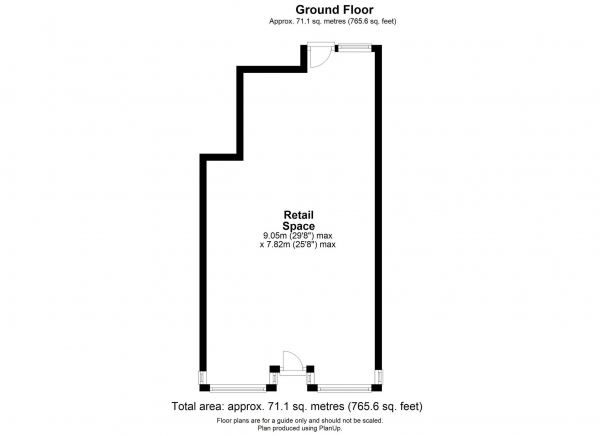 Floor Plan Image for Shop to Rent in Retail Shop, High Street, Holbeach
