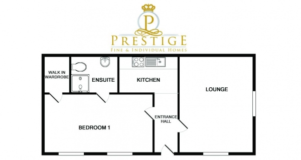 Floor Plan Image for 3 Bedroom Apartment for Sale in Flat 1A The Limes Church Lane,Wilburton,Ely