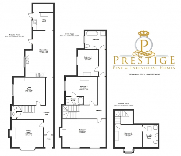 Floor Plan Image for 4 Bedroom Villa for Sale in 90 St. Marys Street,Ely