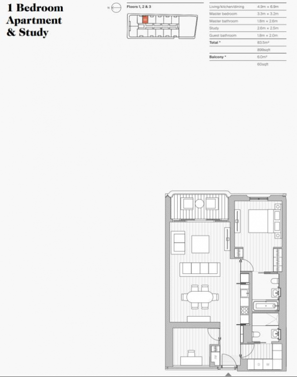 Floor Plan Image for 1 Bedroom Flat for Sale in Marylebone Lane, London, W1U