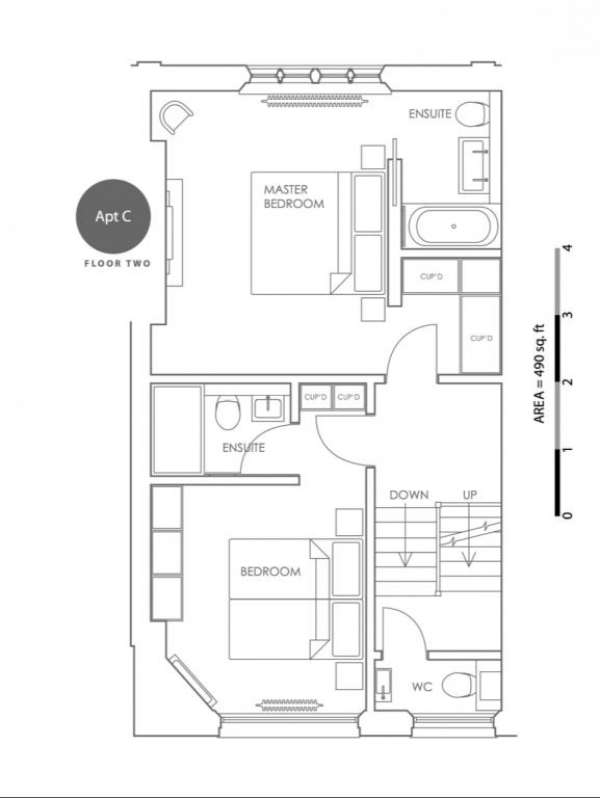 Floor Plan Image for 2 Bedroom Apartment to Rent in North Audley Street,London