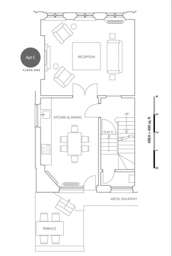 Floor Plan Image for 2 Bedroom Apartment to Rent in North Audley Street,London