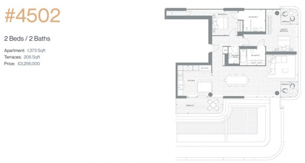 Floor Plan Image for 2 Bedroom Apartment for Sale in Worship Street, London, EC2A