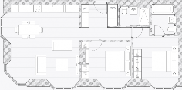 Floor Plan Image for 2 Bedroom Apartment for Sale in Great Portland Street, London, W1W