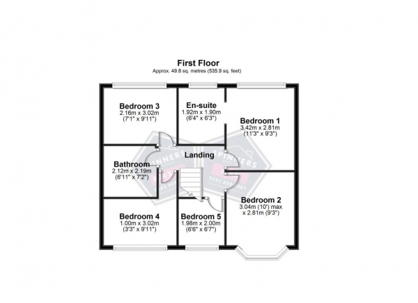 Floor Plan Image for 5 Bedroom Semi-Detached House for Sale in Manchester Old Road, Middleton, Manchester