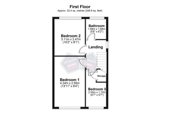 Floor Plan Image for 3 Bedroom Semi-Detached House for Sale in Penrose Walk, Gladewood, Middleton, Manchester