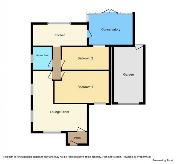 Floor Plan Image for 2 Bedroom Detached Bungalow for Sale in Tilburg Road, Canvey Island, Essex