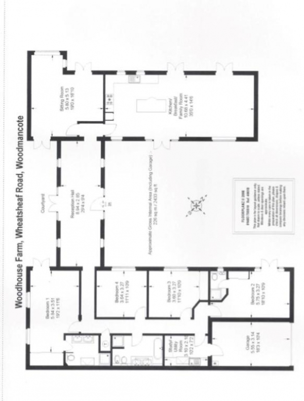 Floor Plan Image for 4 Bedroom Barn Conversion for Sale in The Barns, Woodhouse Farm, Wheatsheaf Road,Woodmancote,Henfield