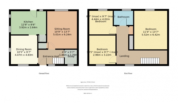 Floor Plan Image for 3 Bedroom Semi-Detached House for Sale in Stanes Street RH20 1BB