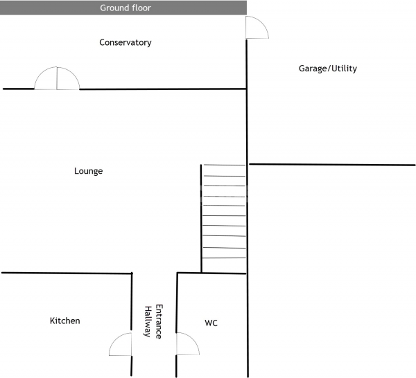 Floor Plan Image for 3 Bedroom Semi-Detached House to Rent in Clay Pit Lane, Dickens Heath, Shirley, Solihull, West Midlands