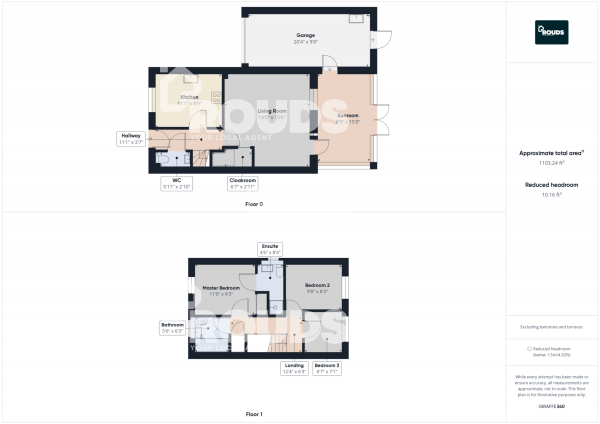 Floor Plan Image for 3 Bedroom End of Terrace House to Rent in Packmores, Dickens Heath, Shirley, Solihull, West Midlands