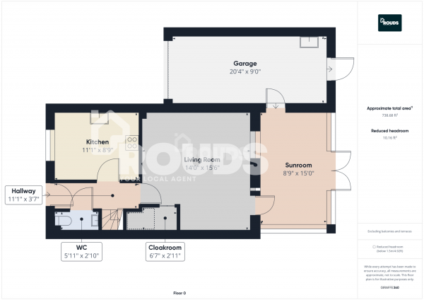 Floor Plan Image for 3 Bedroom End of Terrace House to Rent in Packmores, Dickens Heath, Shirley, Solihull, West Midlands