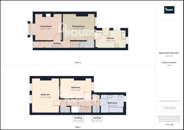 Floor Plan Image for 2 Bedroom End of Terrace House for Sale in South Road, Erdington, Birmingham, West Midlands