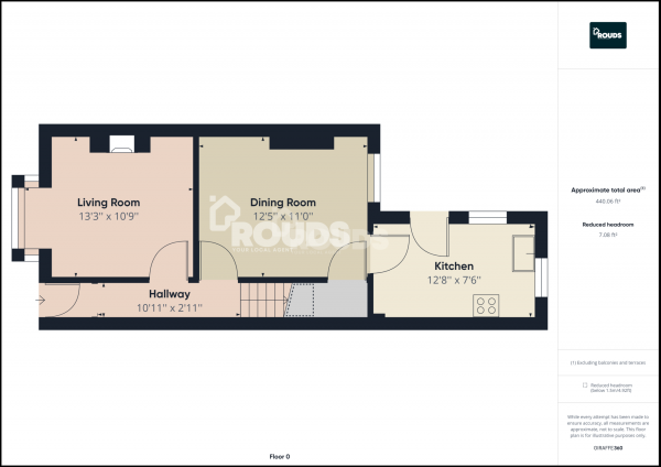 Floor Plan Image for 2 Bedroom End of Terrace House for Sale in South Road, Erdington, Birmingham, West Midlands