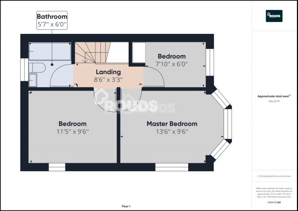 Floor Plan Image for 3 Bedroom Semi-Detached House to Rent in Churchfield Road, Wolverhampton, West Midlands