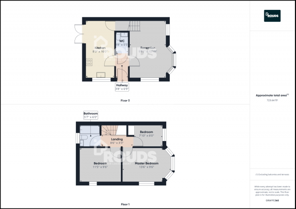 Floor Plan Image for 3 Bedroom Semi-Detached House to Rent in Churchfield Road, Wolverhampton, West Midlands