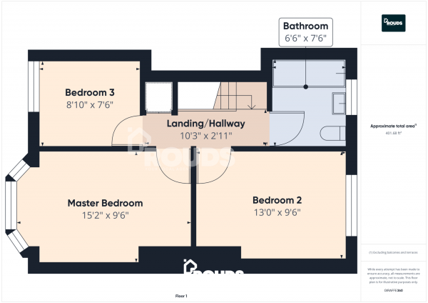 Floor Plan Image for 3 Bedroom Terraced House to Rent in Kings Road, Kingstanding, Birmingham, West Midlands