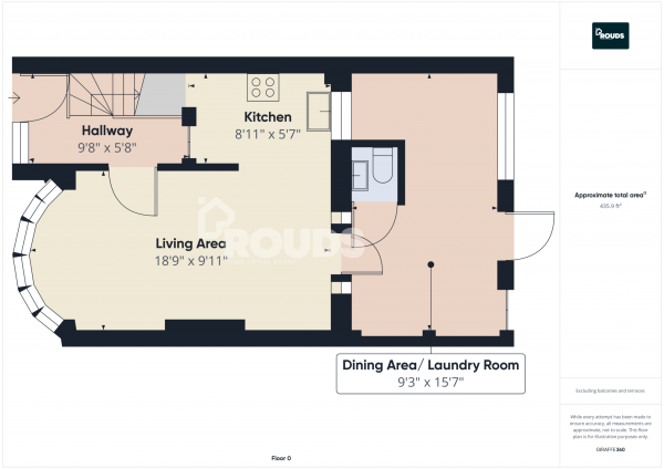 Floor Plan Image for 2 Bedroom Semi-Detached House to Rent in Gilbertstone Avenue, Sheldon, Birmingham, West Midlands