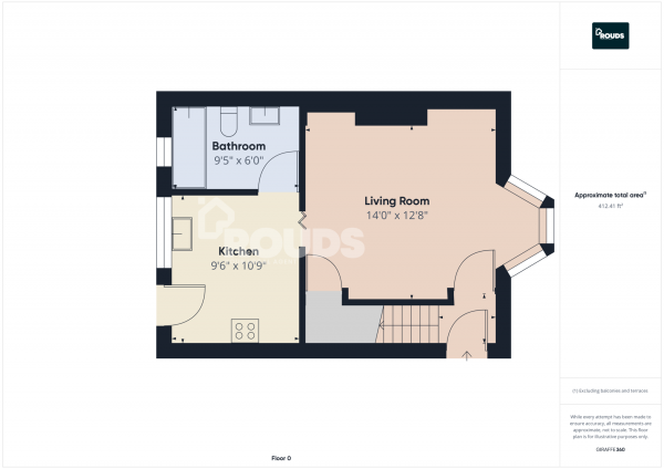 Floor Plan Image for 3 Bedroom End of Terrace House to Rent in Pool Farm Road, Birmingham, West Midlands