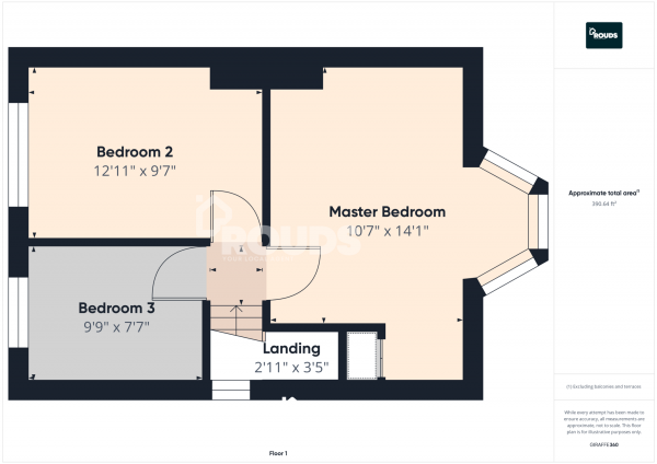 Floor Plan Image for 3 Bedroom End of Terrace House to Rent in Pool Farm Road, Birmingham, West Midlands